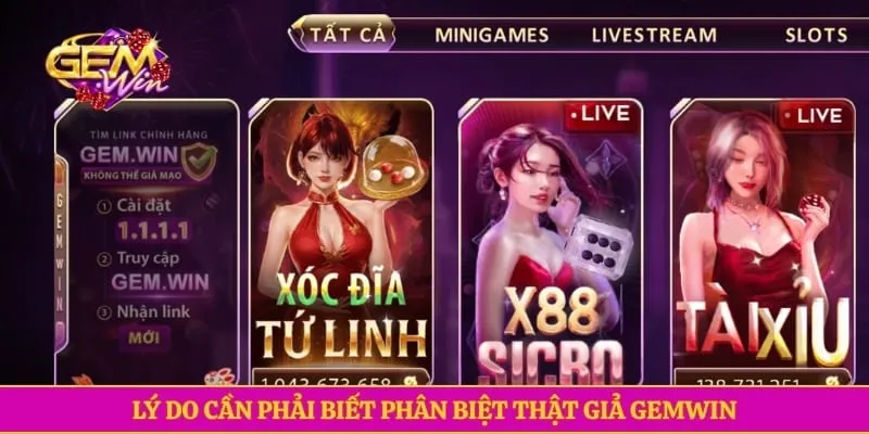 Lý do cần phải biết phân biệt thật giả GEMWIN